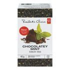 Black tea with chocolate mint flavor from President's Choice