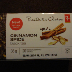 Cinnamon spice black tea from President's Choice