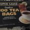 Orange Pekoe & Pekoe Cut Black Tea Super Saver Tagless 100 Tea Bags from Super Saver