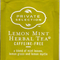 Lemon Mint Herbal Tea from Kroger Private Selection