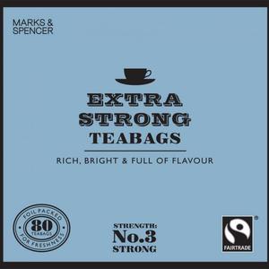 Fairtrade Extra Strong teabags from Marks & Spencer Tea