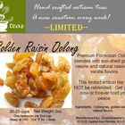 Golden Raisin Oolong *Limited* from 52teas