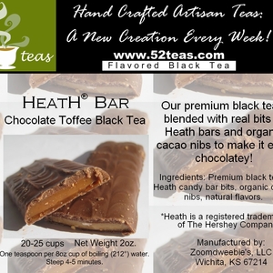 Heath® Bar Chocolate Toffee Black Tea from 52teas
