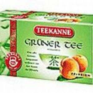 Gruner Tee Pfirsich (peach green tea) from Teekanne