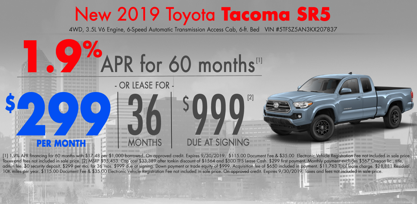 New Specials Ron Tonkin Toyota in Portland Near Vancouver