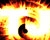 Text with circular explosion
