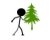 Walk Cycle of a Stick Man