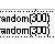 Using random() function