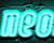 Neon Sign on a Cracked Wall