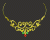 Gold Necklace With Gemstones