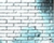 Blue brick wall effect