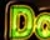 Cartoon glow text effect