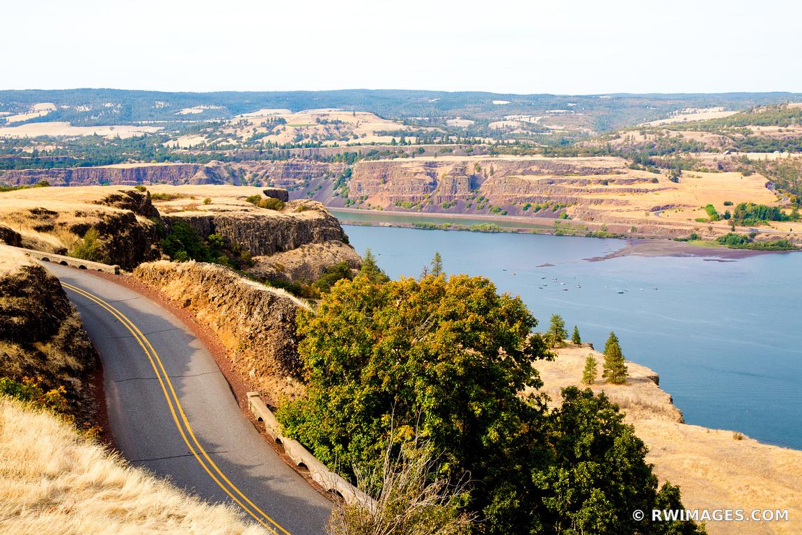 Framed Photo Print of HISTORIC COLUMBIA RIVER HIGHWAY COLUMBIA RIVER OREGON Print Picture