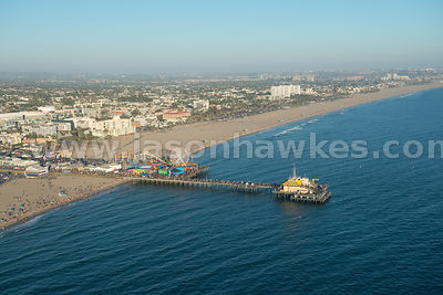 Aerial view of Los Angeles, California. USA