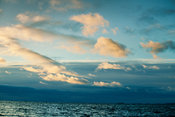 Dramatic sky over sea