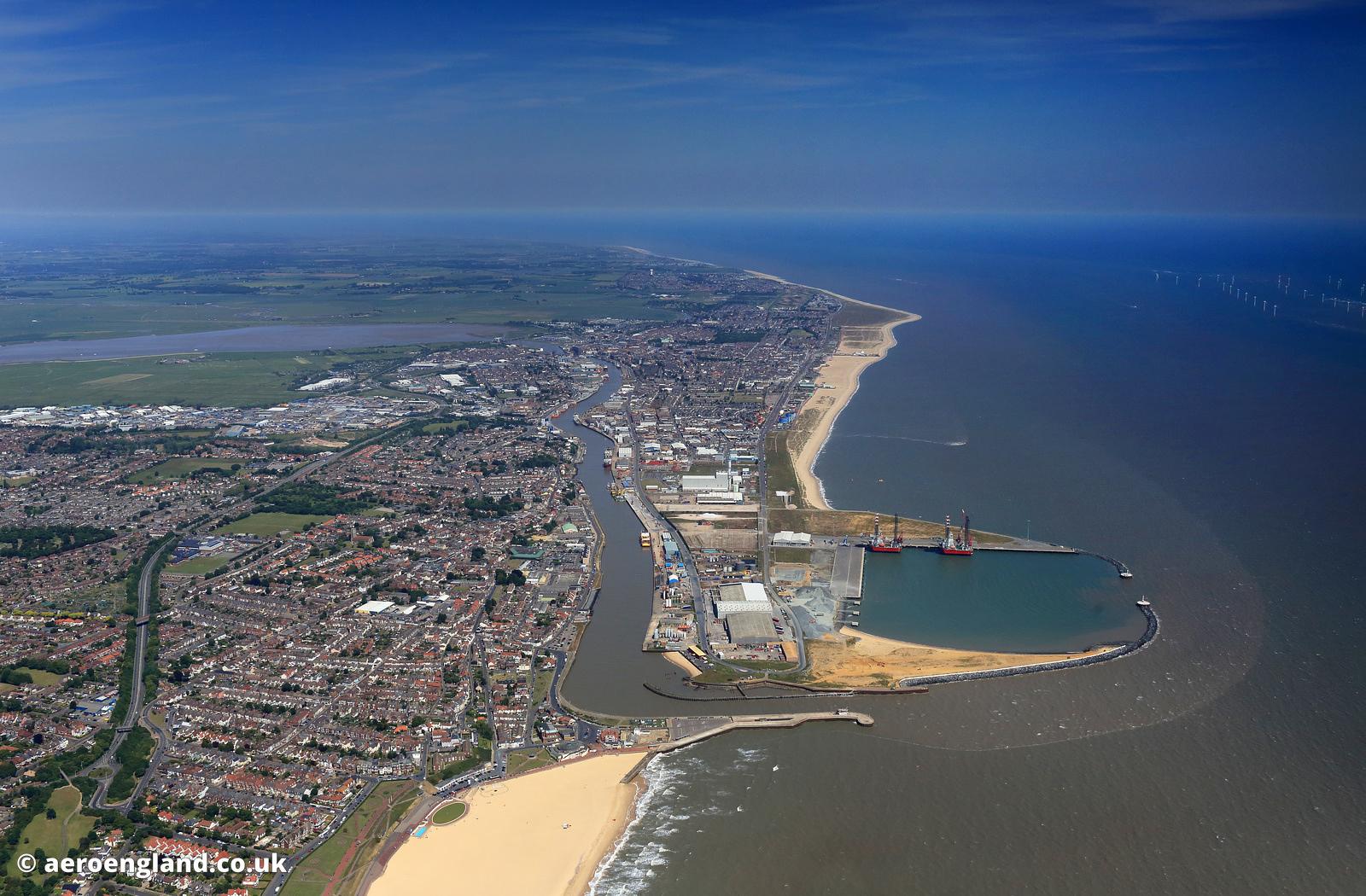 aeroengland aerial photograph of Great Yarmouth Norfolk England UK