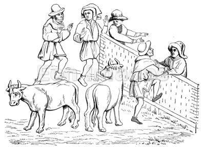 Flemish Peasants at the Cattle Market