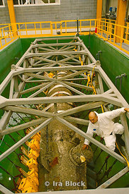 A researcher studying the Hunley