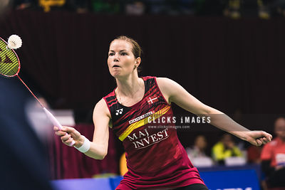 YONEX-SUNRISE Hong Kong Badminton Open Mixed Double Christinna Pedersen/Mathias Christiansen DEN v Liao Min Chun/Chen Hsiao Huan TWN at Hong Kong Coliseum on November 24, 2017. (Lampson Yip/Clicks Images)