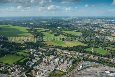 Aerial view of Phoenix Park, Dublin, Ireland