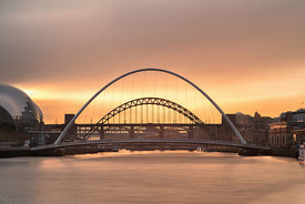 Long exposure on the Tyne at Sunset