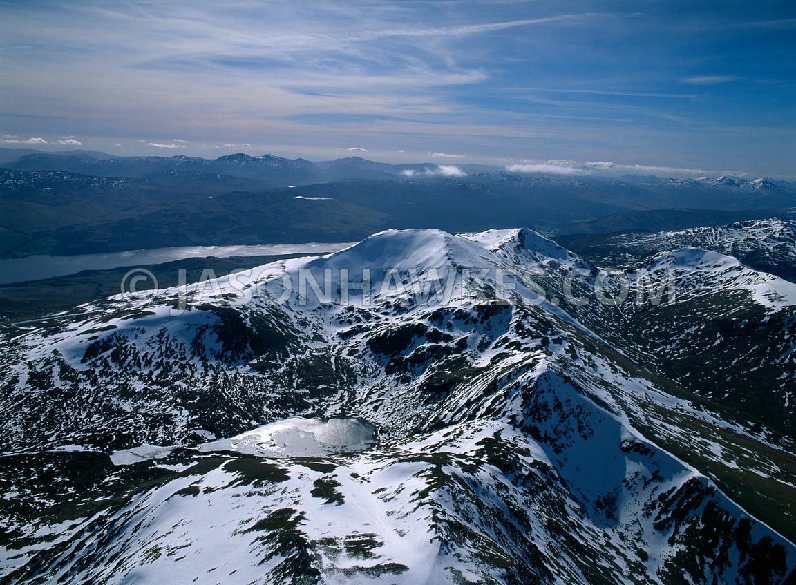 Aerial View. Grampian Mountains, Scotland . Jason Hawkes