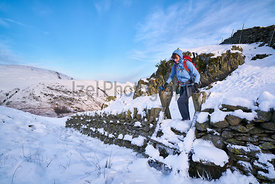 Lake District Mountains in Winter.
