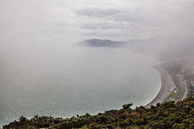 Killeny Hill Park, near Dalkey, on the east coast of Irealand, with beautiful views along the coast and across the Irish Sea to Wales and Scotland, on a clear day. This day was misty!