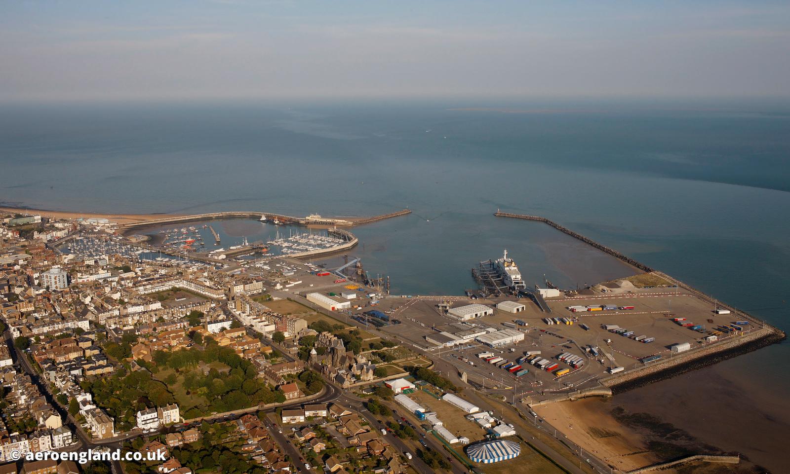 aeroengland aerial photograph of Ramsgate Kent England UK