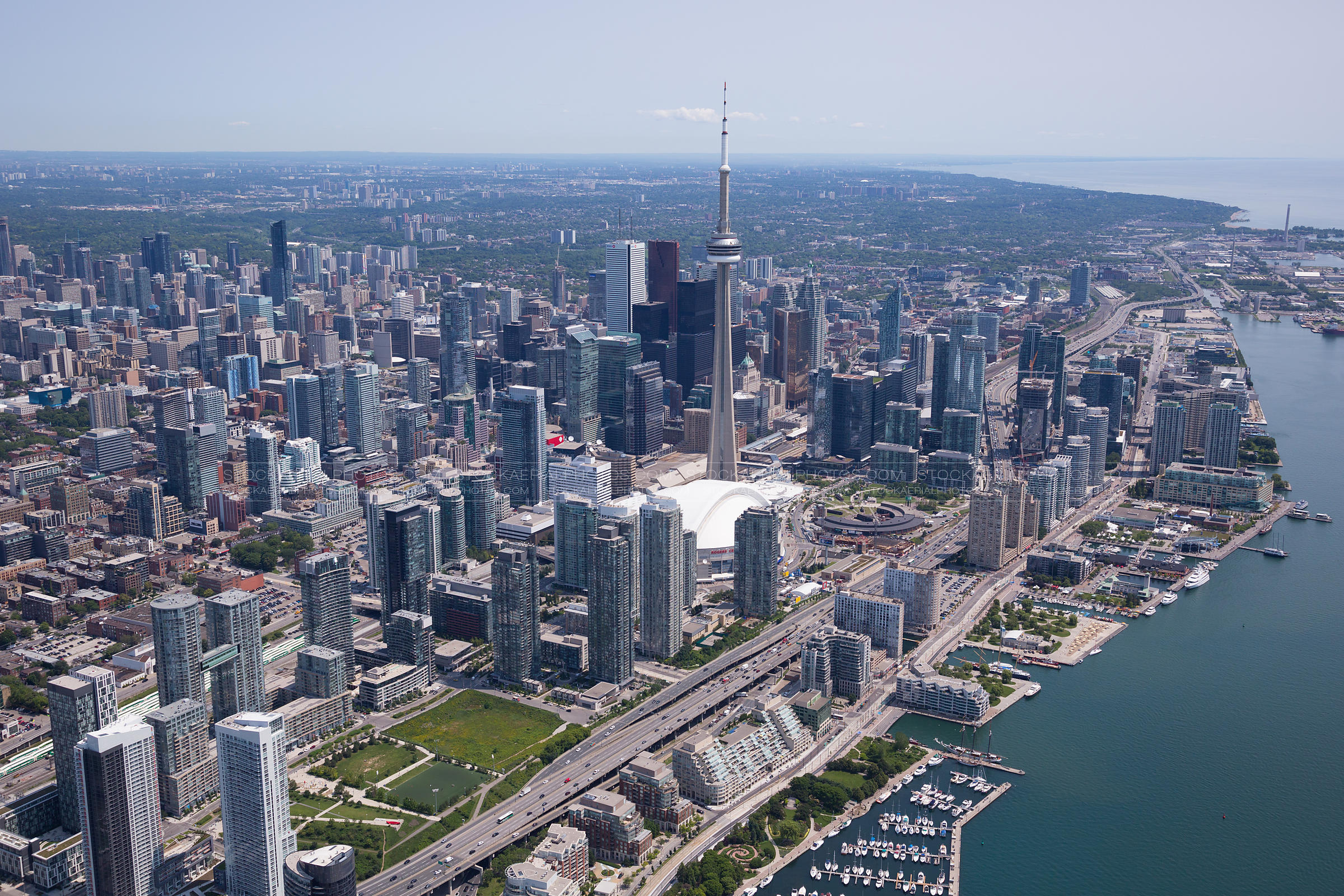 Aerial Photo Toronto City Skyline