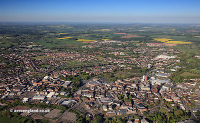 Stafford England aerial photograph