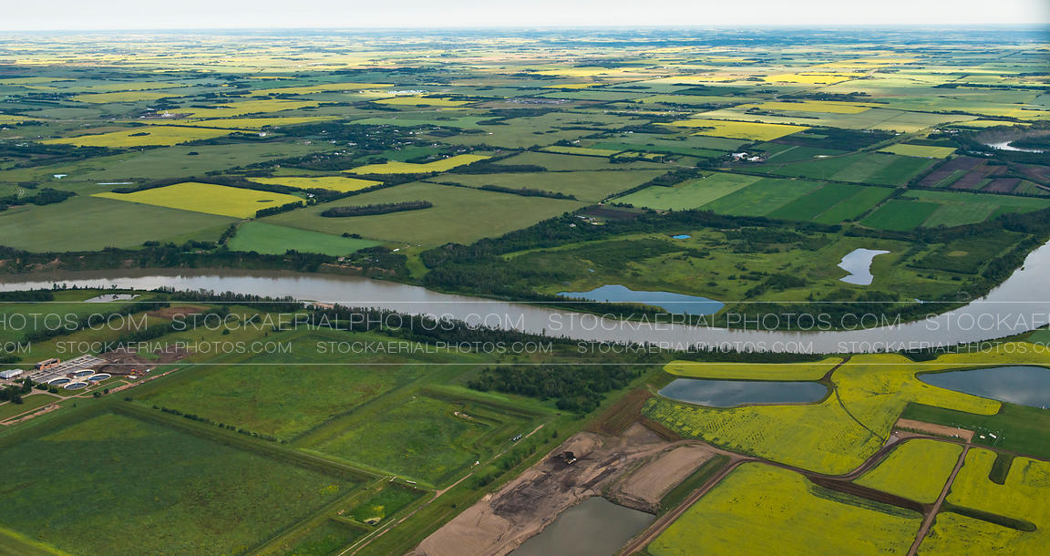 Aerial Photo Saskatchewan River