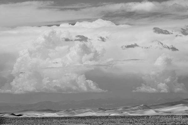 GREAT SAND DUNES NATIONAL PARK COLORADO BLACK AND WHITE