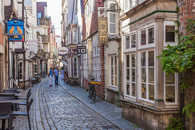 Restaurants, Läden, Schnoor, Schnoorviertel, Bremen