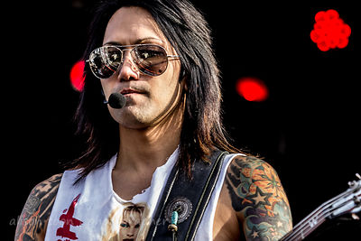 Ashley Purdy, bass, Black Veil Brides
