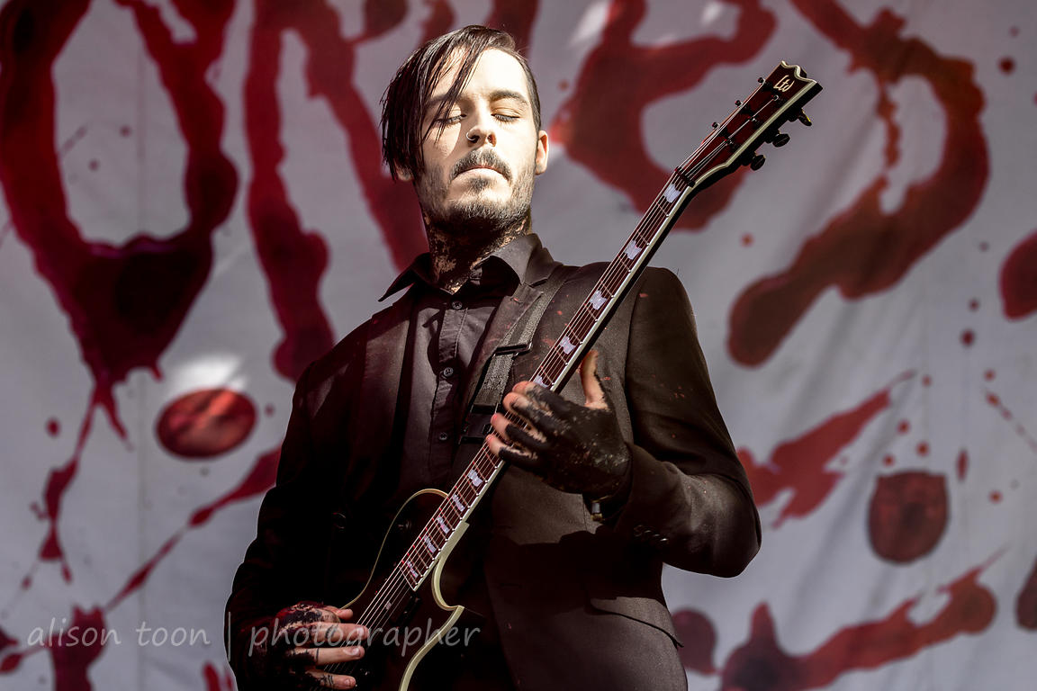 ALISON TOON PHOTOGRAPHER Ryan Sitkowski, guitar, Motionless In White