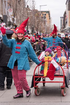 Celebration of Santa Parade In Montreal