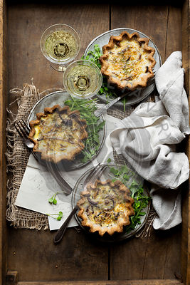 Gluten-free mushroom quiche