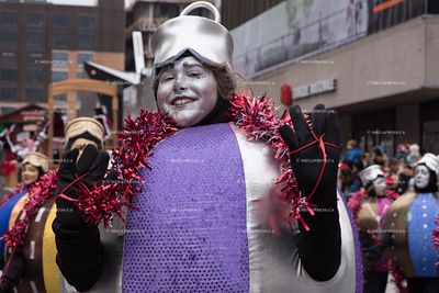 Celebration of Santa Parade In Montreal
