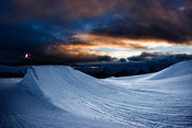 Sunset at SnowParkNZ with Gus Kenworthy