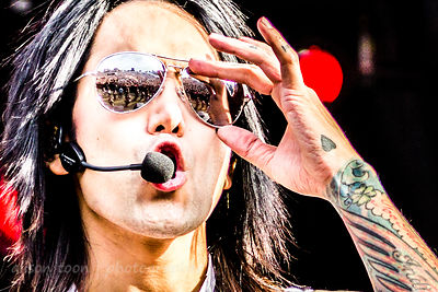 Ashley Purdy, bass, Black Veil Brides