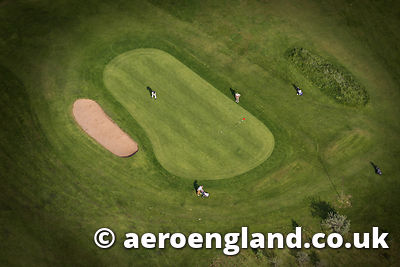 aerial photograph of Golf Course in Tyne & Wear UK