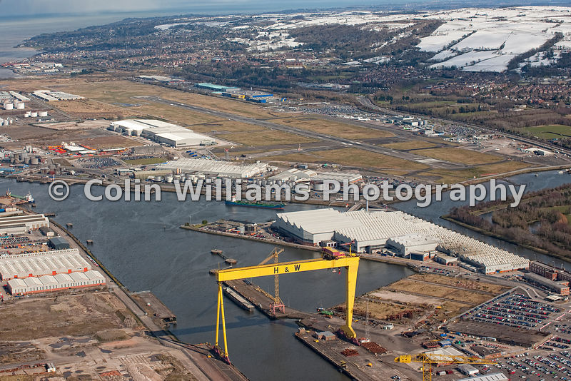 AERIAL PHOTOGRAPHS COLIN WILLIAMS PHOTOGRAPHY Bombardier Belfast