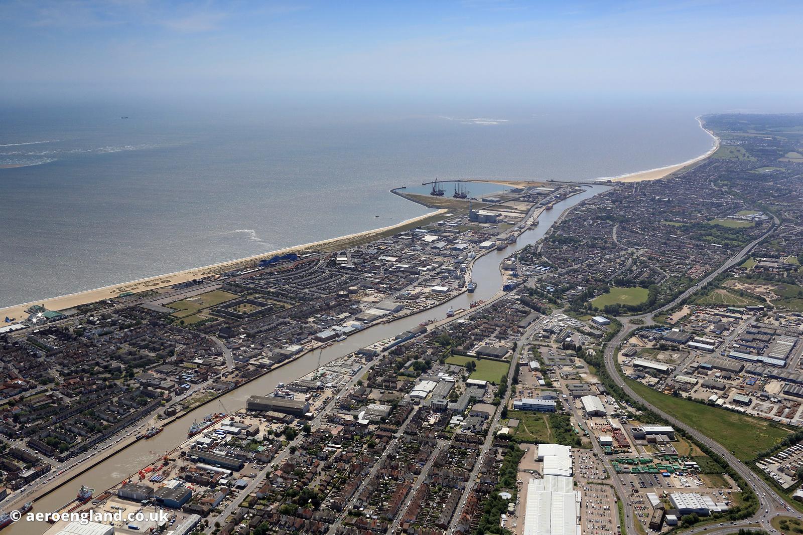 aeroengland aerial photograph of Great Yarmouth Norfolk England UK