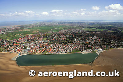 aerial photograph of West Kirby Merseyside UK