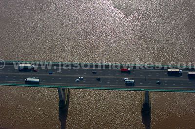 Aerial view of the Second Severn Crossing