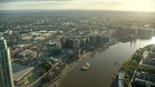 Aerial footage of London