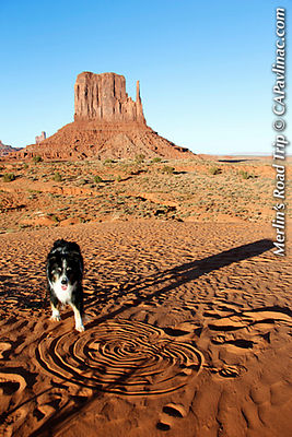 Merlin Sand Labyrinth at Monument Valley Mittens