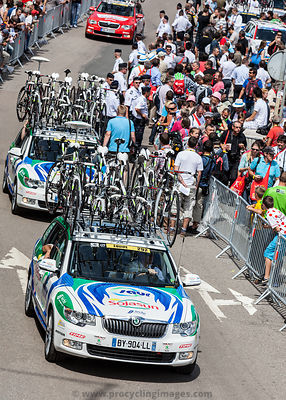 Saur-Sojansun Team's Cars - Tour de France 2012