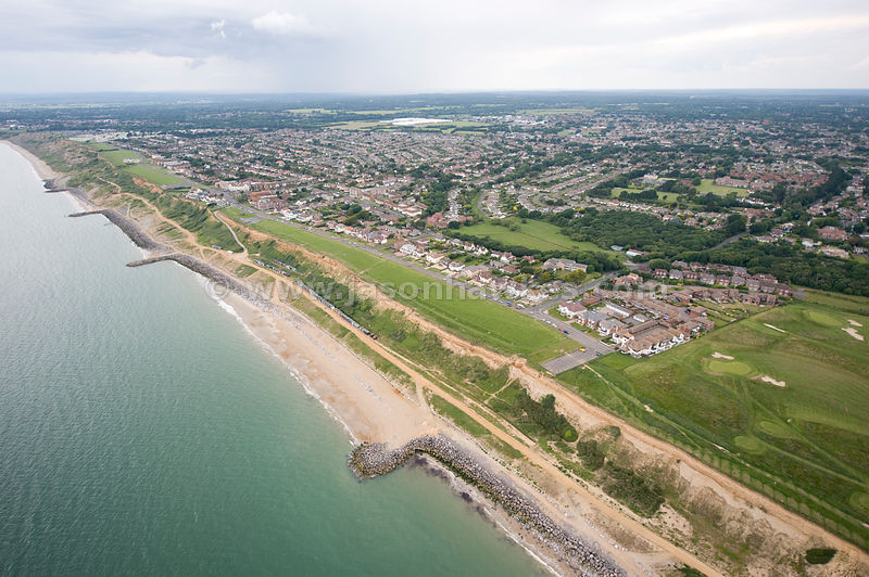 Aerial View. New Milton, Barton on Sea, Hampshire . Jason Hawkes